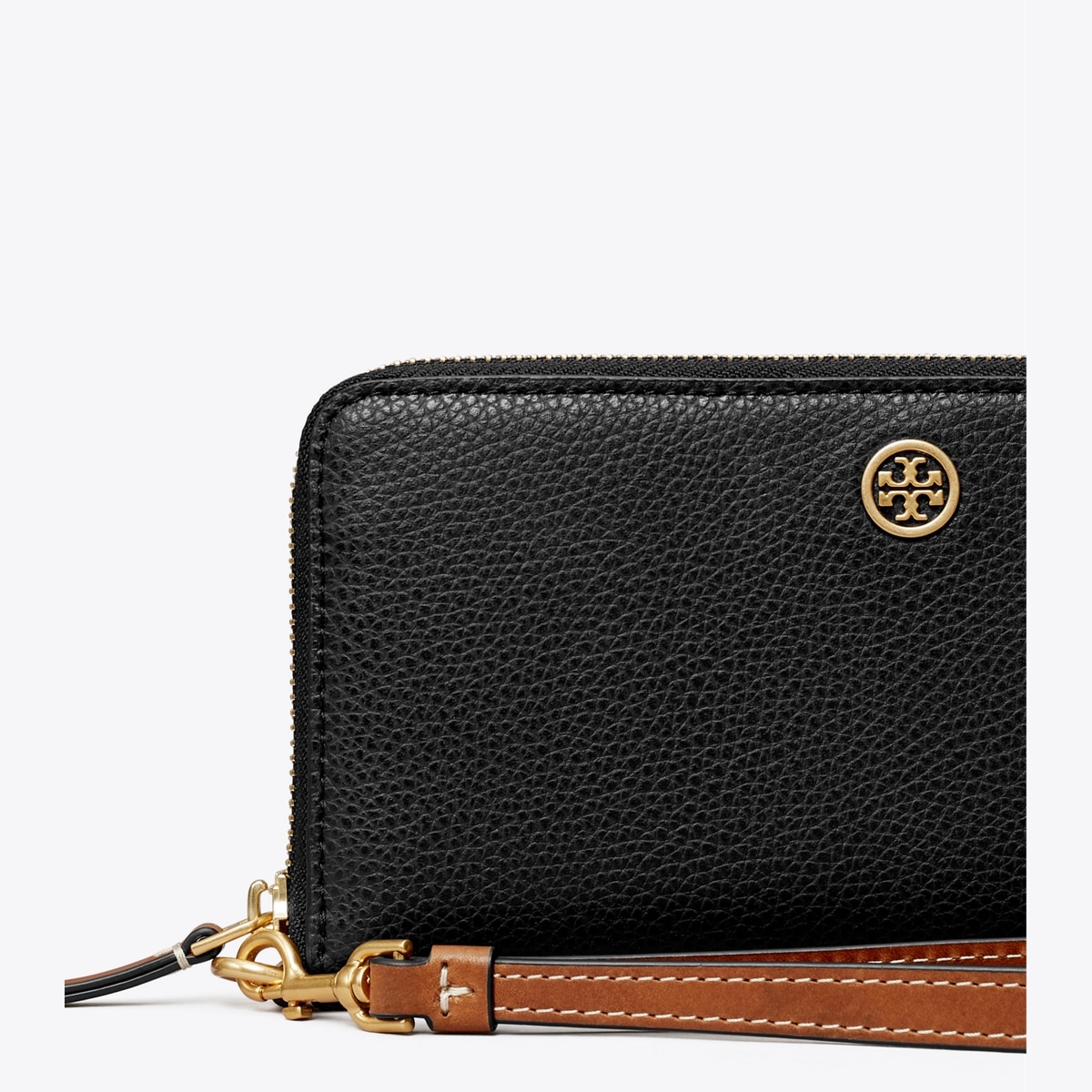 Tory Burch 2024 Robinson Continental Leather Wallet Black