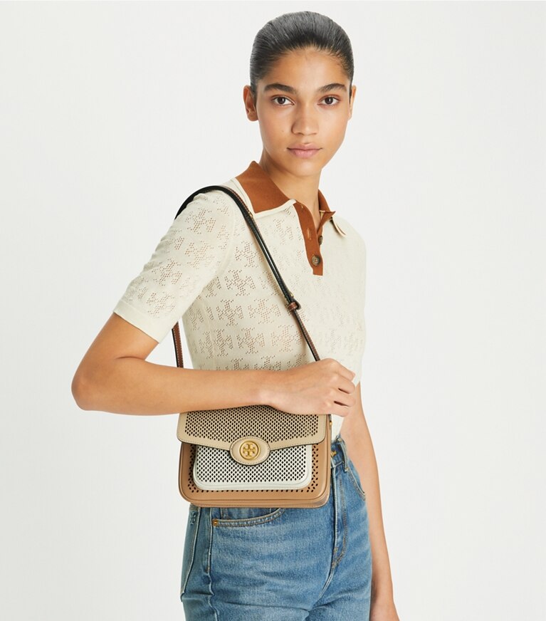 Tory burch robinson color cheap block convertible shoulder bag