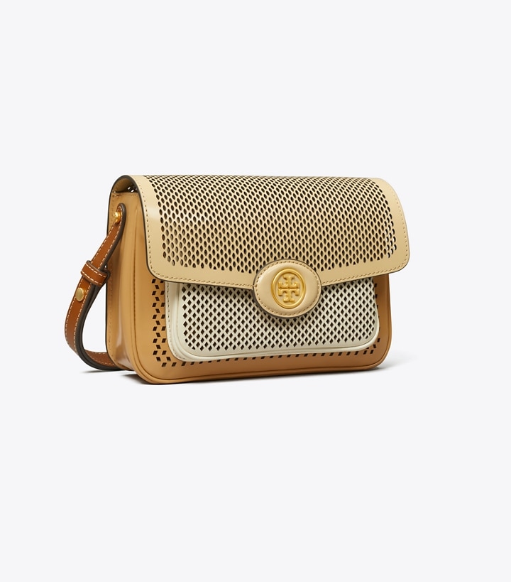 Robinson Perforated Color-Block Convertible Shoulder Bag: Women's
