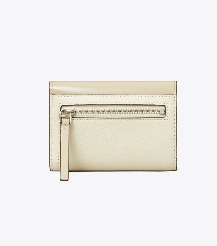 Tory Burch designer 財布 ロビンソン プリント スモール ウォレット in Light Stone 戻る