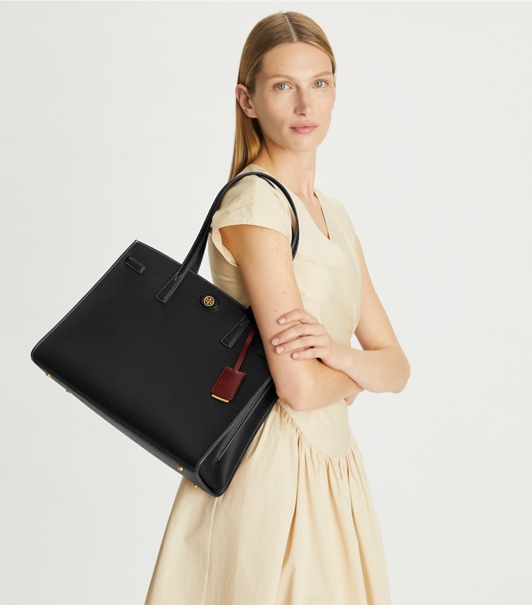 Tory burch robinson outlet black