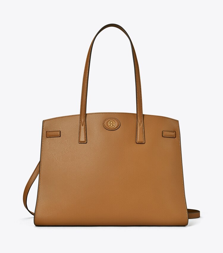 Tory Burch designer サッチェルバッグ ロビンソン サッチェル in Tiger'S Eye front