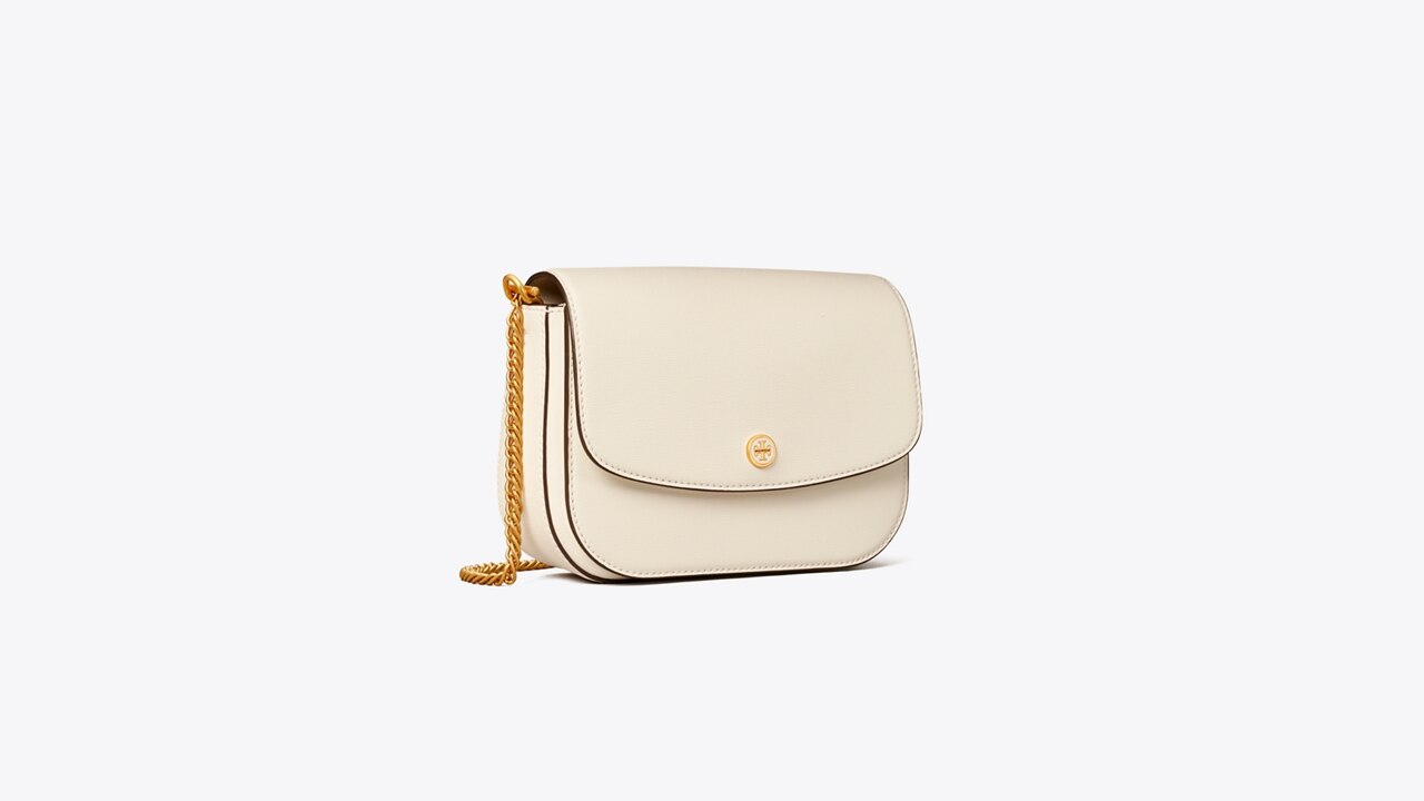Tory Burch Robinson Quilted Leather Shoulder Bag in Bricklane