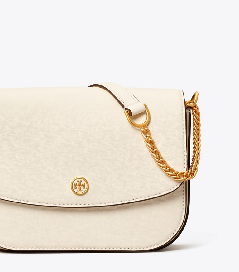 Tory Burch designer shoulder bags Robinson Shoulder Bag in NEW IVORY angle