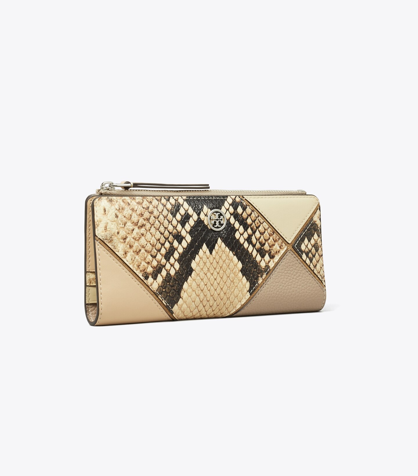 Robinson Snake Embossed Zip Slim Wallet