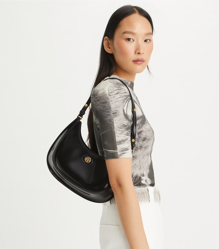 Robinson Spazzolato Convertible Crescent Bag: Women's Handbags 