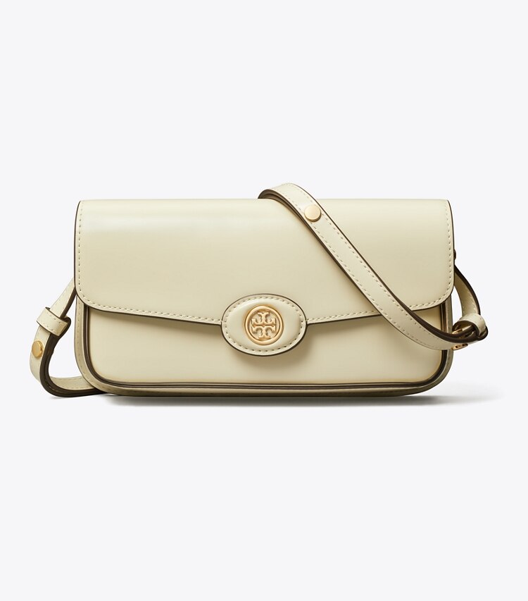 Tory Burch designer ショルダーバッグ ロビンソン スパッツォラート レクタンギュラー ショルダーバッグ in SHEA BUTTER front