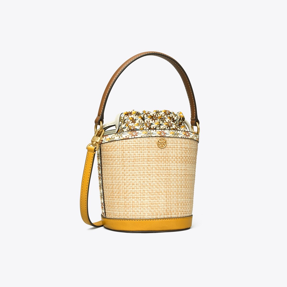 Robinson Straw Mini Bucket Bag: Women's Designer Crossbody Bags | Tory Burch