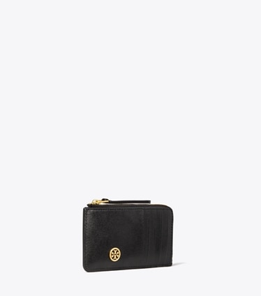 Shop Tory Burch ROBINSON Plain Leather Folding Wallet Small Wallet Logo by  Importbrand-buyma