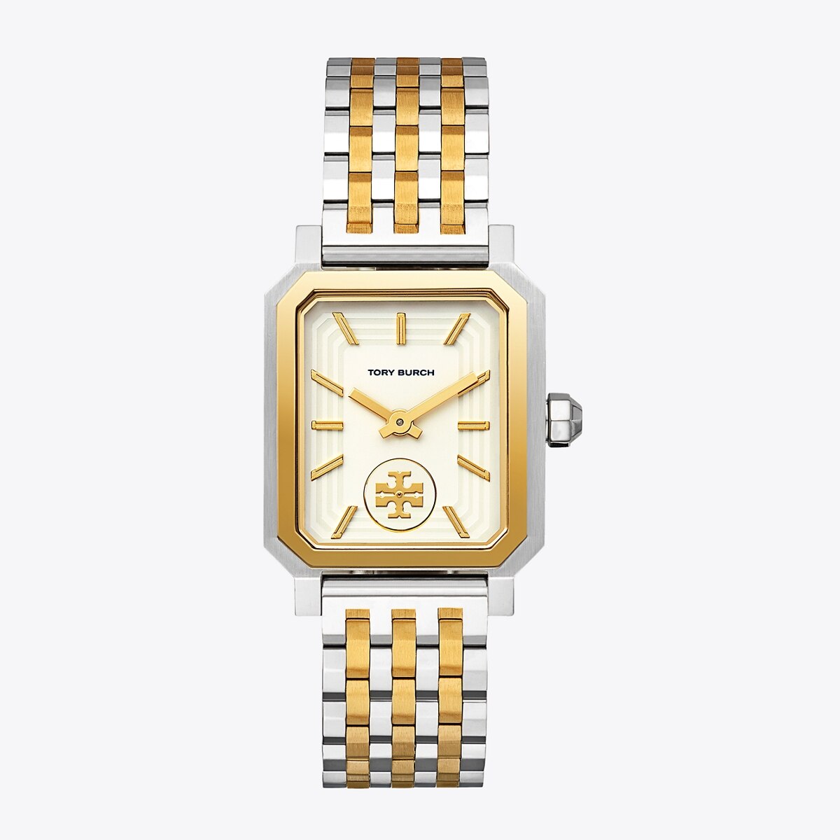 Robinson Watch, Two-Tone Gold/Stainless Steel/Cream, 27 X 29 MM: Women's Designer Strap Watches | Tory Burch