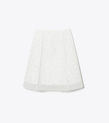 Tory Burch designer unterteile Rock aus Kordelspitze in White front
