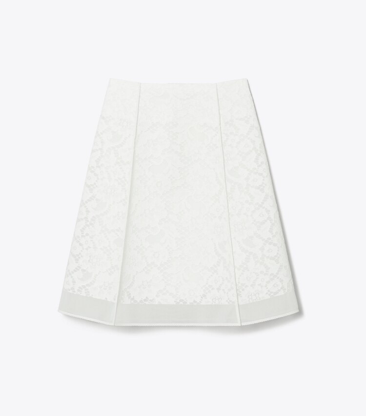 Tory Burch designer unterteile Rock aus Kordelspitze in White front