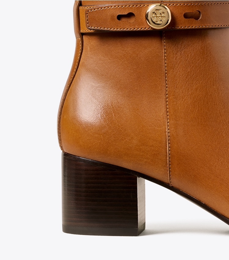 Tory Burch designer ankle boots Romy Ankle Boot in CLASSIC CUOIO detail