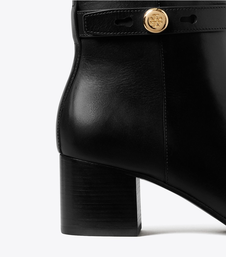 Tory Burch designer ankle boots Romy Ankle Boot in PERFECT BLACK detail