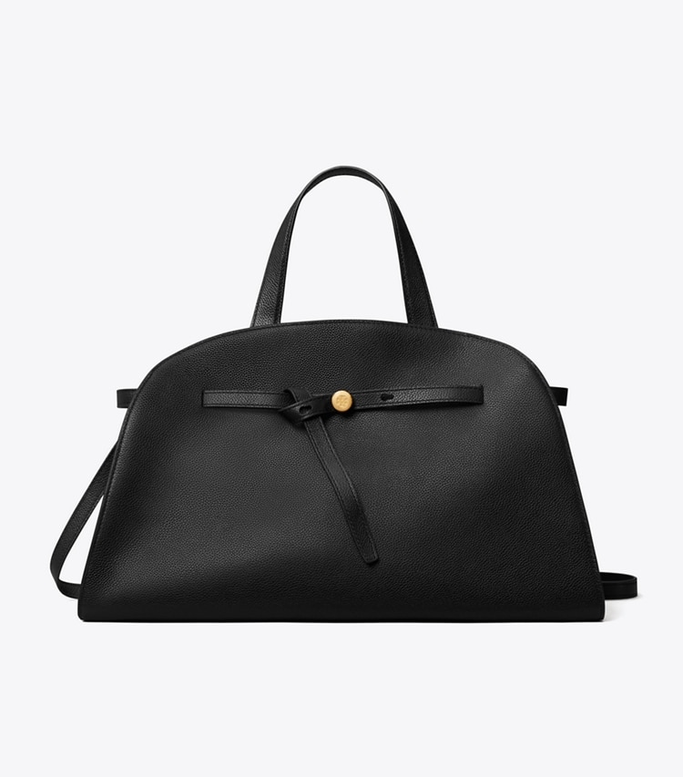 Tory Burch designer サッチェルバッグ ロミー バウレット in Black front