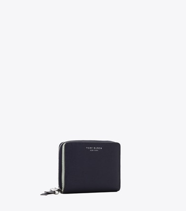 Tory Burch designer 財布 ロミー バイフォールド ウォレット in Midnight angle