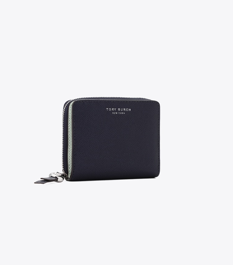 Tory Burch designer 財布 ロミー バイフォールド ウォレット in Midnight angle