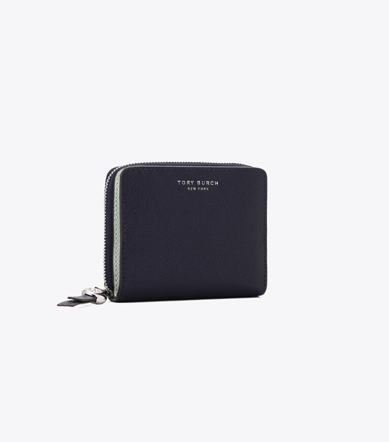Tory Burch designer 財布 ロミー バイフォールド ウォレット in Midnight angle