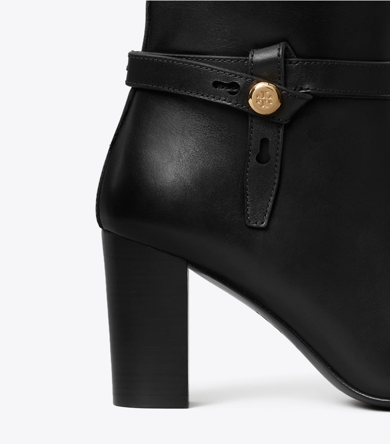 Tory Burch designer knee boots Romy Boot in PERFECT BLACK detail