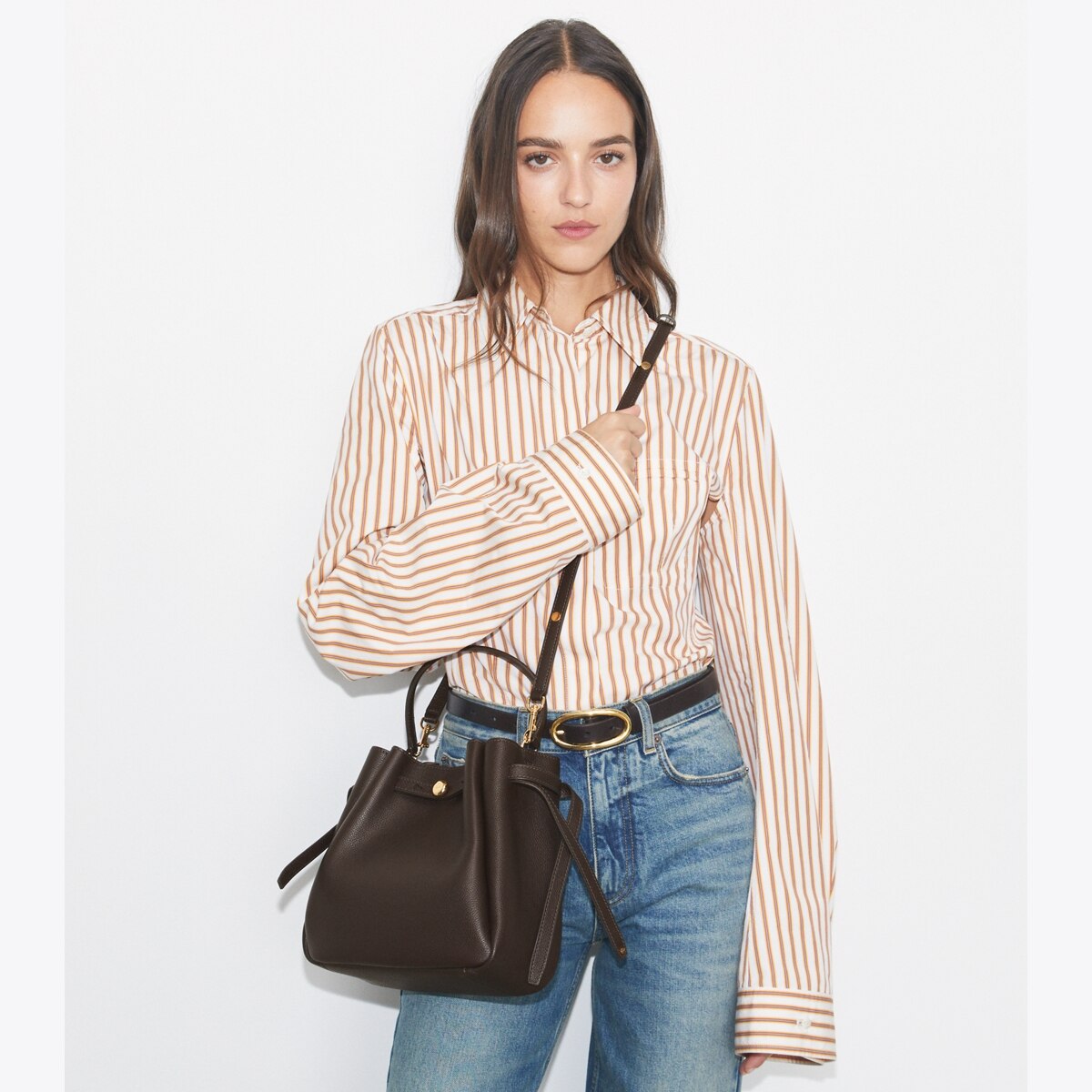 Romy Bucket Bag: Women's Handbags | Crossbody Bags | Tory Burch EU