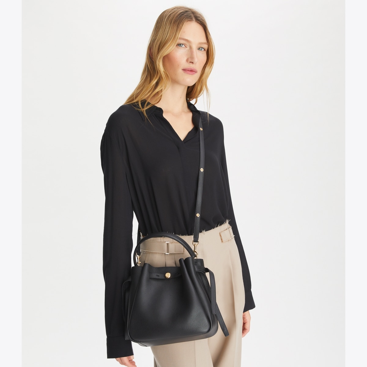 Romy Bucket Bag: Women's Designer Crossbody Bags | Tory Burch Romy Bucket Bag: Women's Designer Crossbody Bags | Tory Burch