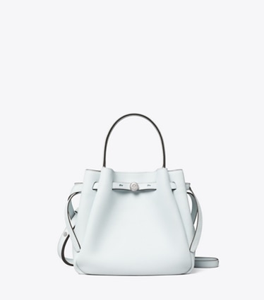 Tory Burch designer クロスボディバッグ ロミー バケットバッグ in Butterfly Blue front