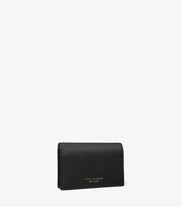 Tory Burch designer カードケース ロミー ビジネスカードケース in Black angle