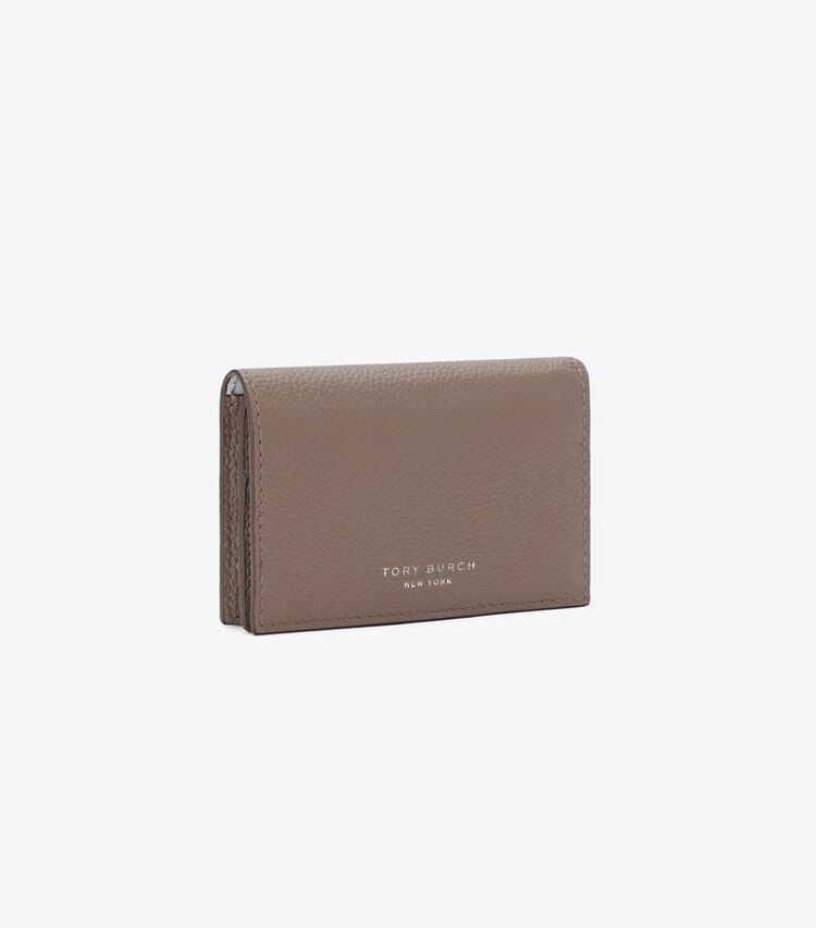 Tory Burch designer カードケース ロミー ビジネスカードケース in Wild Mushroom angle