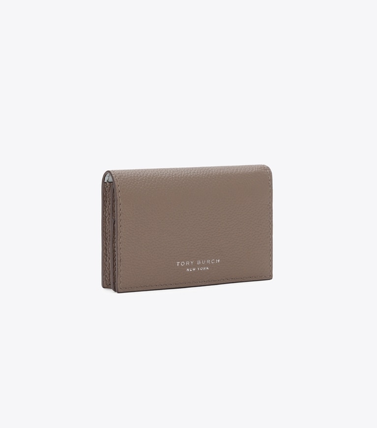 Tory Burch designer カードケース ロミー ビジネスカードケース in Wild Mushroom angle