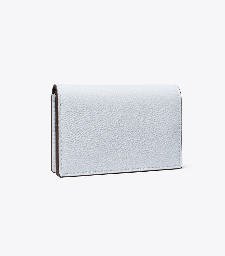 Tory Burch designer カードケース ロミー ビジネスカードケース in Light Blue angle