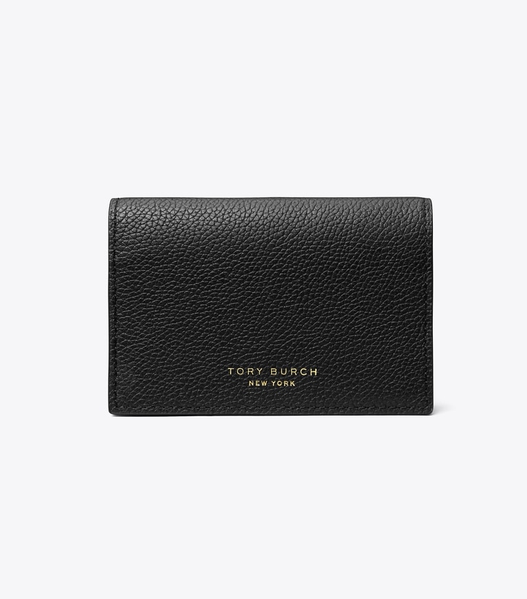 Tory Burch designer カードケース ロミー ビジネスカードケース in Black front