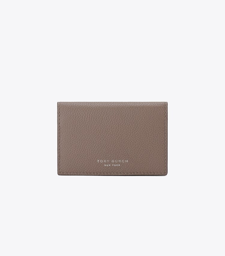 Tory Burch designer カードケース ロミー ビジネスカードケース in Wild Mushroom front