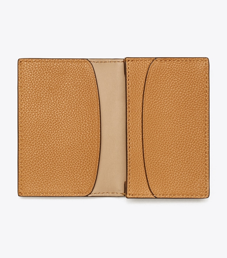 Tory Burch designer カードケース ロミー ビジネスカードケース in Tiramisu オーバーヘッド