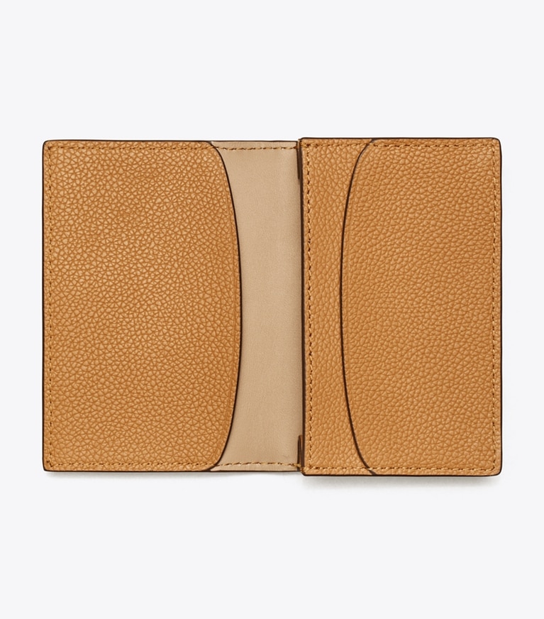Tory Burch designer カードケース ロミー ビジネスカードケース in Tiramisu オーバーヘッド