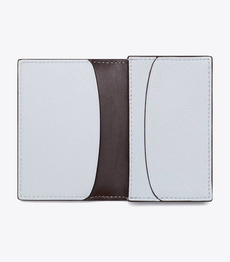 Tory Burch designer カードケース ロミー ビジネスカードケース in Light Blue オーバーヘッド