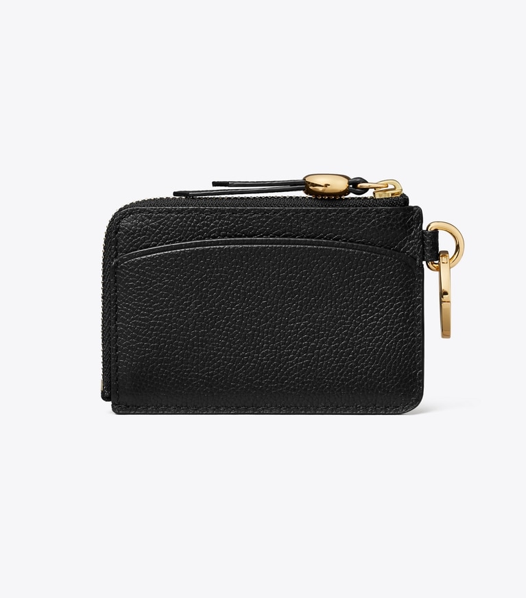 Tory Burch designer card cases Romy Card Case Bag Charm in Black back