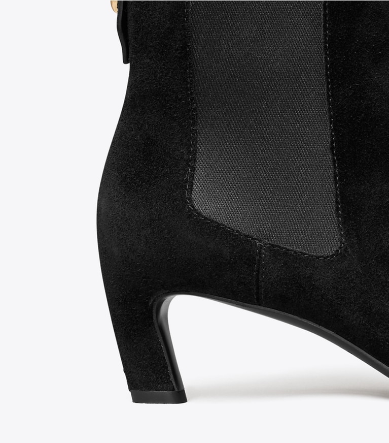 Tory Burch designer ankle boots Romy Chelsea Boot in PERFECT BLACK detail