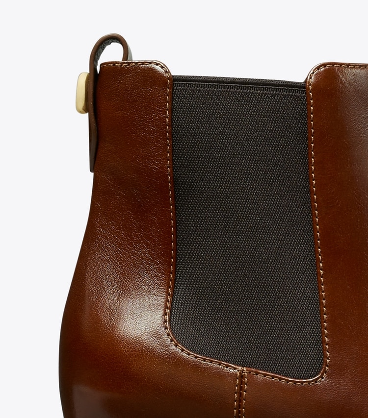 Tory Burch designer ankle boots Romy Chelsea Boot in NEGRONI detail