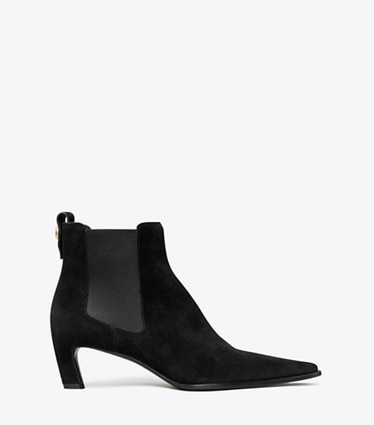 Tory Burch designer ankle boots Romy Chelsea Boot in PERFECT BLACK side