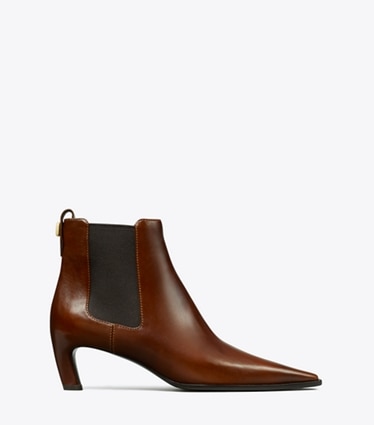 Tory Burch designer ankle boots Romy Chelsea Boot in NEGRONI side