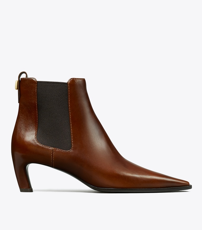 Tory Burch designer ankle boots Romy Chelsea Boot in NEGRONI side