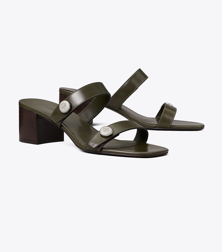Tory Burch designer sandales Romy City Sandal in LECCIO angle