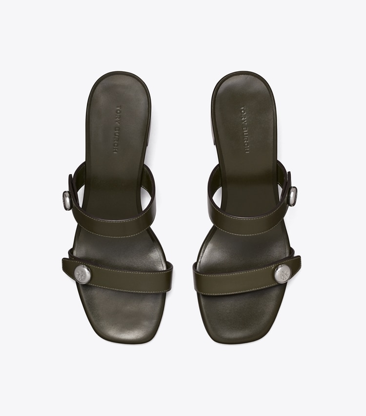 Tory Burch designer sandales Romy City Sandal in LECCIO dessus