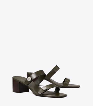 Tory Burch designer sandalen Romy City Sandale in LECCIO angle