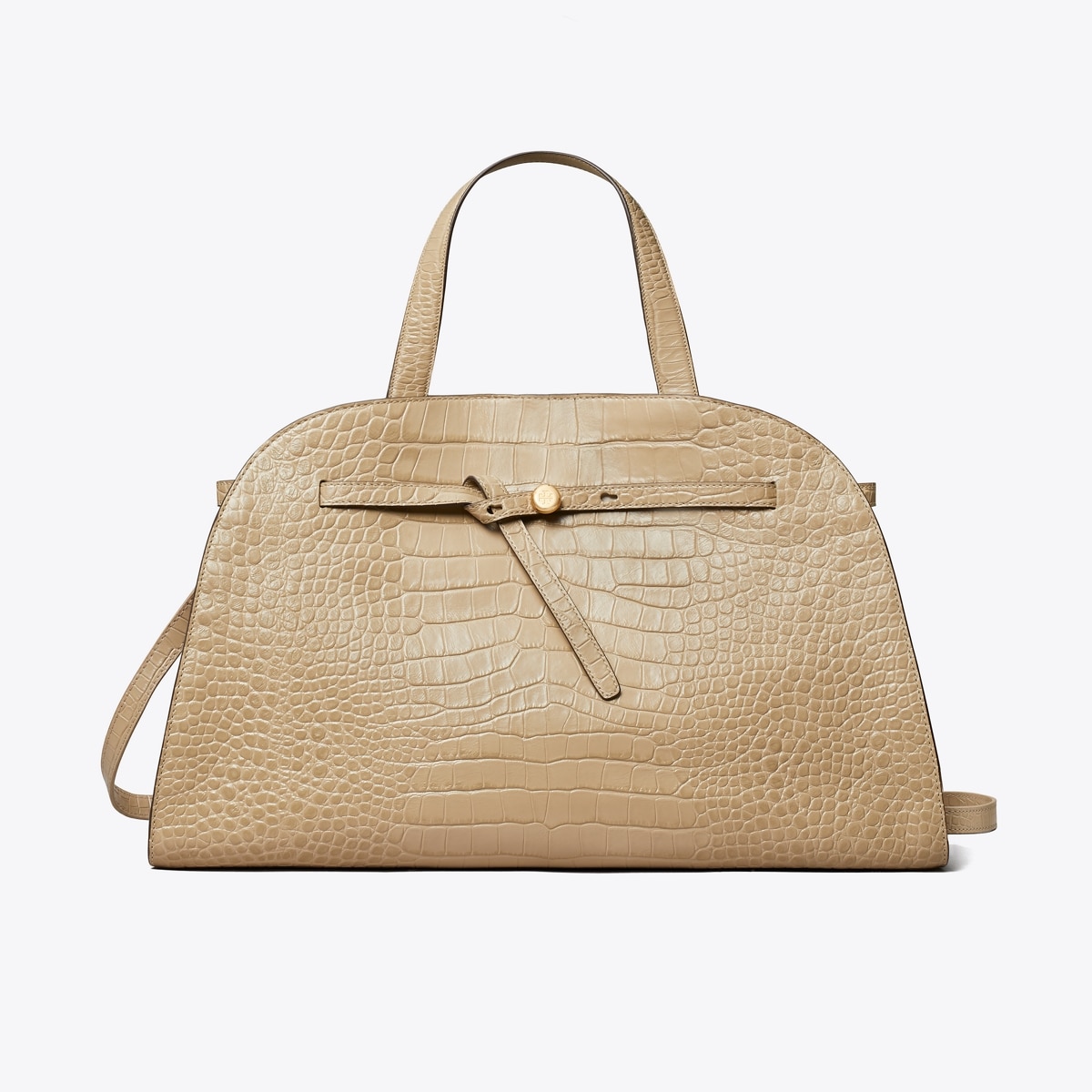 Romy Croc-Embossed Bauletto: Women's Designer Satchels | Tory Burch