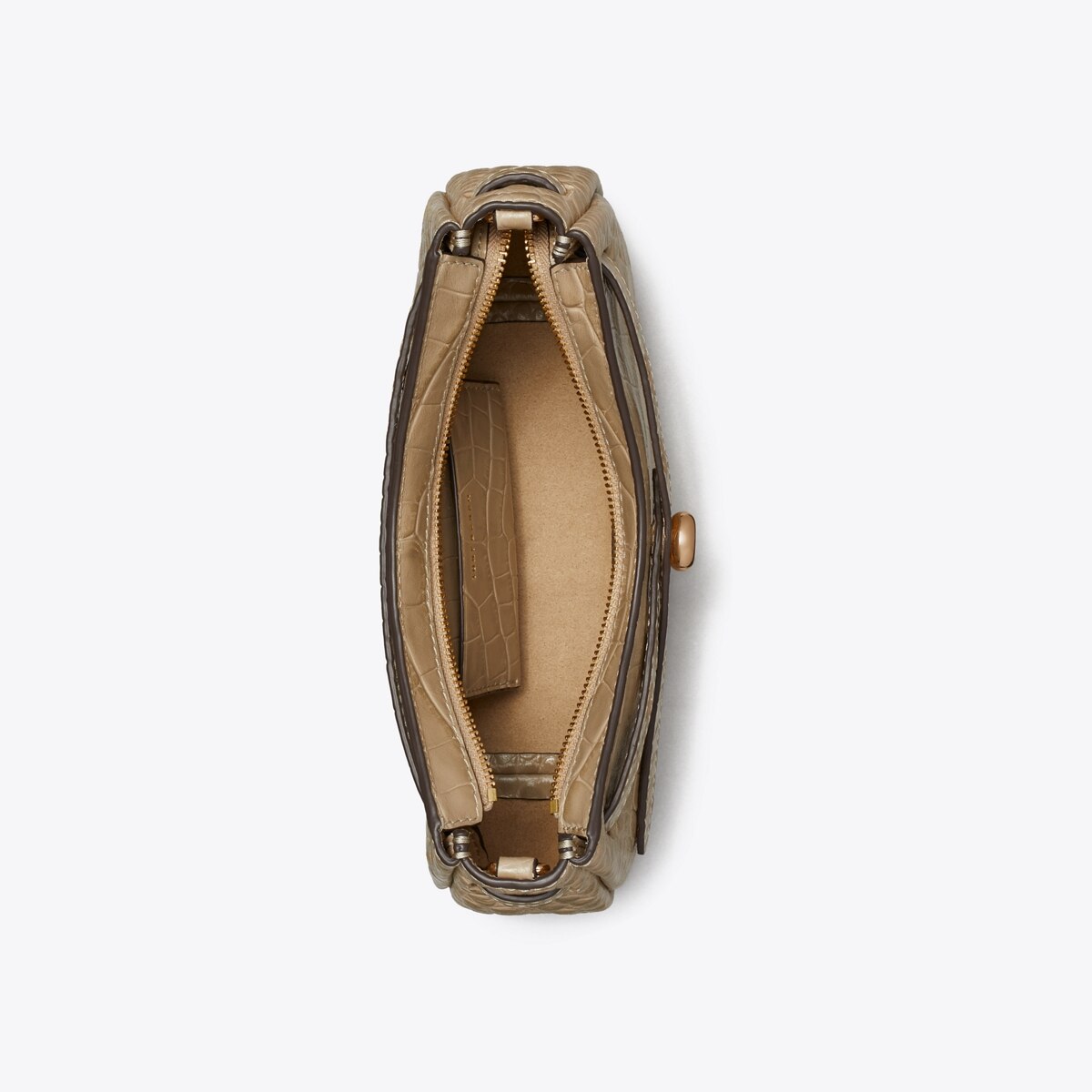 Romy Croc-Embossed Zip Top Crossbody Bag: Women's Designer