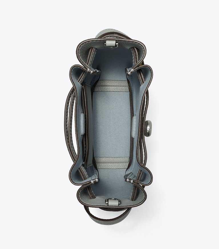Tory Burch designer crossbody bags Romy Crossbody-Geldbörse mit Smartphonefach in Light Granite angle