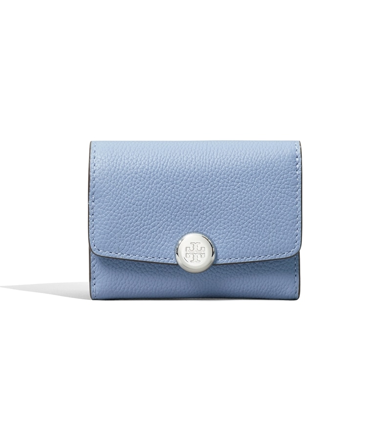 Tory Burch designer wallets Romy Flap Wallet in Steel Blue additional