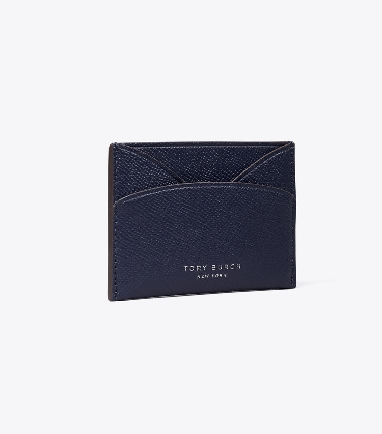 Tory Burch designer card cases Romy Flat Card Case in Midnight angle