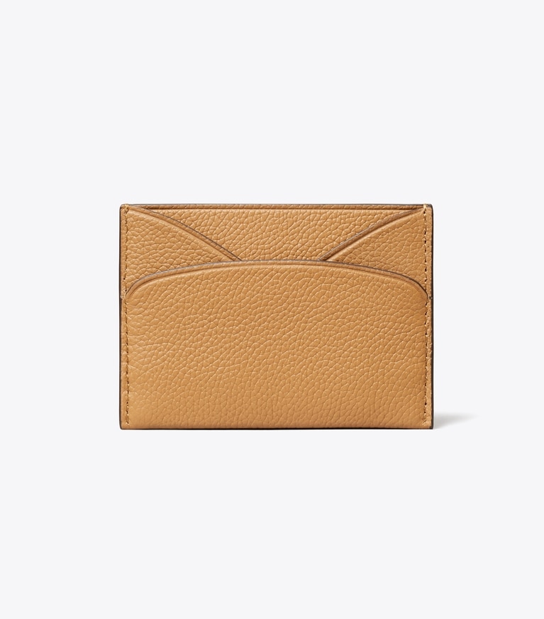 Tory Burch designer card cases Romy Flat Card Case in Tiramisu angle